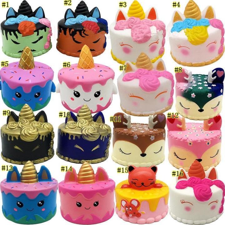 【Broad Sunlight shop】Kawaii Cartoon Squishy Food Rising Soft Squeeze Children Creative Cream Scented Stress Funny Gift Toy