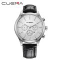 CUENA Watches Men fashion watch luxury brand Quartz Watch Leather Blet Mens Watches Clock.