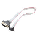 DB9 RS232 to 10 pin Ribbon Cable Connector Adapter.