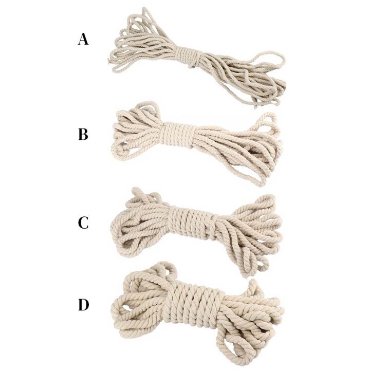 5mm 8mm 10mm 15mm Rope Cotton Thick Twisted String Cord Twisted Beige Decoration String Home Hand Craft DIY T Decor