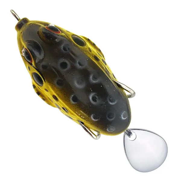 1%20pc%205.5cm%2011.5gm%20Floating%20Frog%20Lure%20Black%20Yellow%20bait%20fishing%20gear%20fishing%20frog%20Borsi%20-%20Image%204