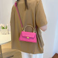 Metal Portable Small Square Bag 2023 New Simple Box Bag Korean Version Niche Single Shoulder Commuting Texture Crossbody Women's Bag. 