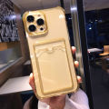 Alien Transparent Wallet Card Holder Case For iPhone 14 Pro Max 15 13 12 11 X XS XR 7 8 Plus Slot Bag Clear Shockproof Soft TPU Cover. 