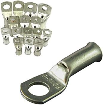 NON INSULTED COPPER CABLE LUG'S 6/10/16/25/35/60/85/100/185 RM FULLY COPPER WIRE CABLE CONNECTOR