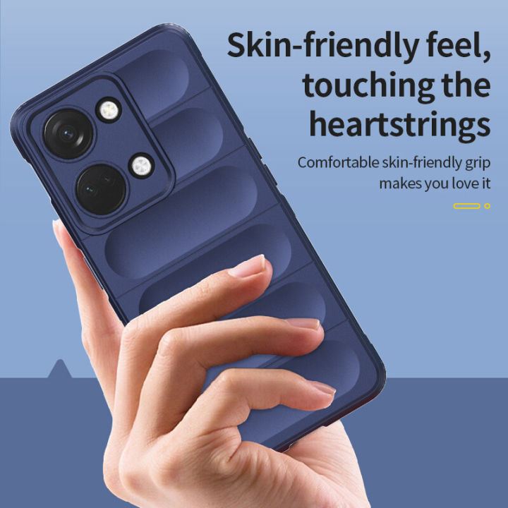 Cover Per OnePlus Nord 3 + 3 Pellicole In Vetro Temperato: Custodia In Silicone TPU Nero, Antiurto, Con Bordi Rialzati