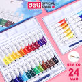 Deli EC18-24 Watercolor 24 shade with 1 pcs brush free.
