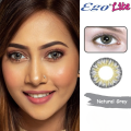 Ego Lite Natural Grey Contact Lens Ego 3 Tone Color Contact Lenses & Kit Box from protected view for everyday wear with clarity and comfort #NaturalGrey. 