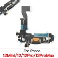 Charging Port Replacement for IPhone 12 Mini Pro Max USB Dock Connector Flex Cable with Microphone Replacement. 