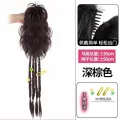 Wig Women's Long Hair Artificial Hair Millennium Hot Girl High Ponytail Boxing Braid Wig Waterfall Half Tie Ponytail Wig Braid. 