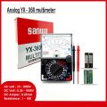 Yx-360tr N Analogue Multimeter AC DC Volt Ohm Current Testing Fuse Diode Protection Multitester.