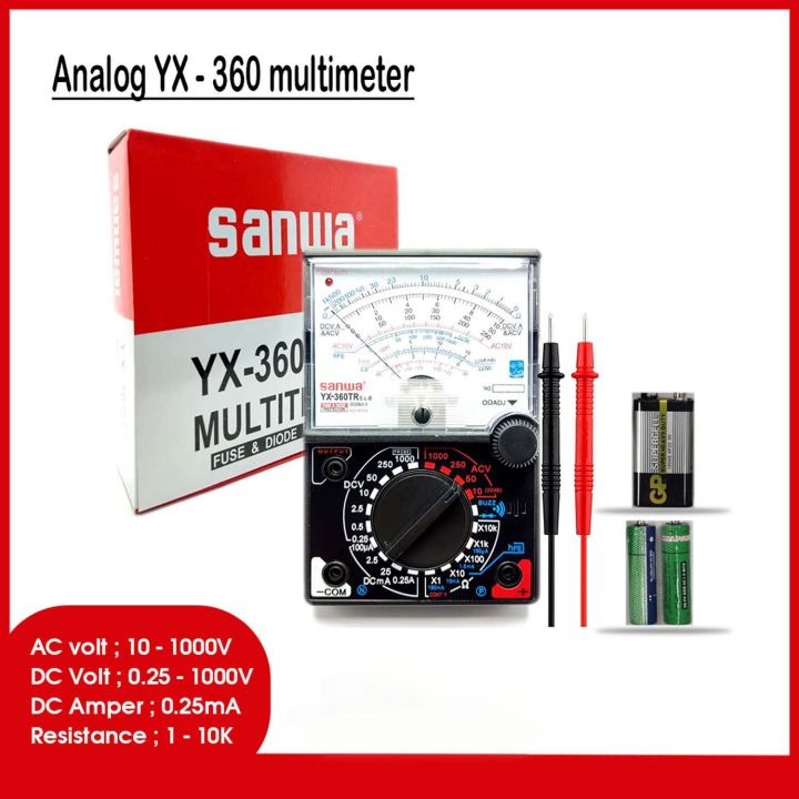 Yx-360tr%20N%20Analogue%20Multimeter%20AC%20DC%20Volt%20Ohm%20Current%20Testing%20Fuse%20Diode%20Protection%20Multitester%20-%20Image%202