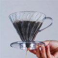 Coffee Filter Cup Plastic Coffee Dripper V Shaped 60 Spiral Funnel Hand Filter Cup Coffee Hand Drip 01/02. 