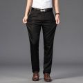 2022 Men's Spring Autumn Fashion Business Casual Long Pants Suit Pants Male Elastic Straight Formal Trousers Plus Big Size 29-42.