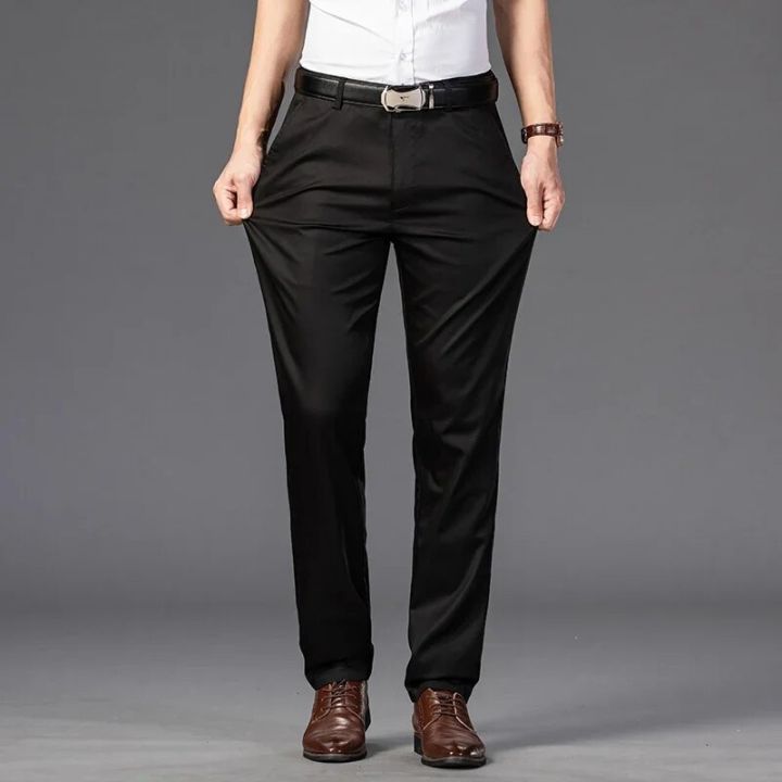 2022%20Men's%20Spring%20Autumn%20Fashion%20Business%20Casual%20Long%20Pants%20Suit%20Pants%20Male%20Elastic%20Straight%20Formal%20Trousers%20Plus%20Big%20Size%2029-42%20-%20Image%204