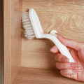 Multi-purpose Floor Wall Tile Corner Gap Cleaning Brush Short Handle Household Bathroom Kitchen Cleaning Tool. 