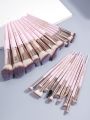 Maange 25PCs Foundation Makeup Brush Sets Professional Cosmetic Concealer Eyeshadow Dense Soft Bristle Brushes For Women Beauty.