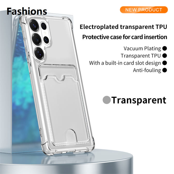 Fashions%20Sales%20promotion%20Plating%20Wallet%20Slot%20Portable%20Slim%20Clear%20TPU%20Case%20For%20Samsung%20S25%20S24%20S23%20Ultra%20Plus%20S21%20FE%20A56%20A36%20A26%20A16%20Drop%20Protection%20Cover%20-%20Image%207