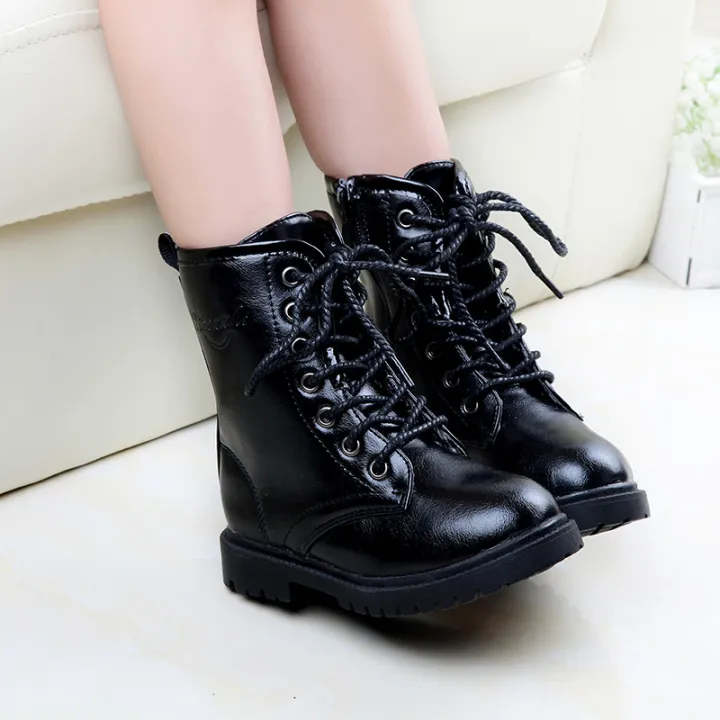 Children's%20boots,%20girls'%20booties,%20spring%20and%20autumn%202023%20new%20Korean%20version%20of%20the%20British%20boys'%20martin%20boots,%20black%20school%20performance%20shoes%20-%20Image%202