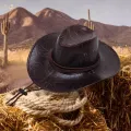 Cowboy Hat Cowgirl Hat Sun Hat with Adjustable Chin Strap Fashion Hats. 