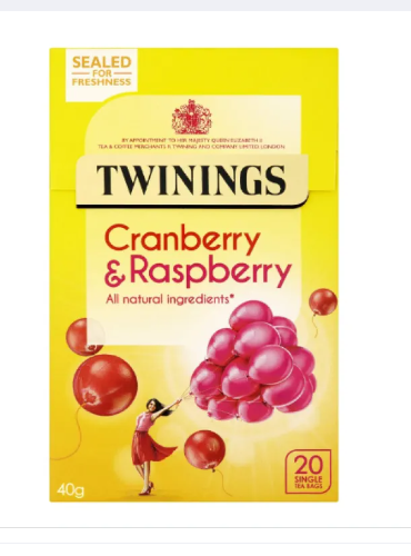 Twinings Cranberry and Raspberry Tea - 20 Tea Bags