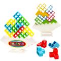 Tetra Tower Game Russian Building Blocks Stacking Toys тетрис Balance Tower Puzzle Board Game Kids DIY Assembly Russian puzzle.