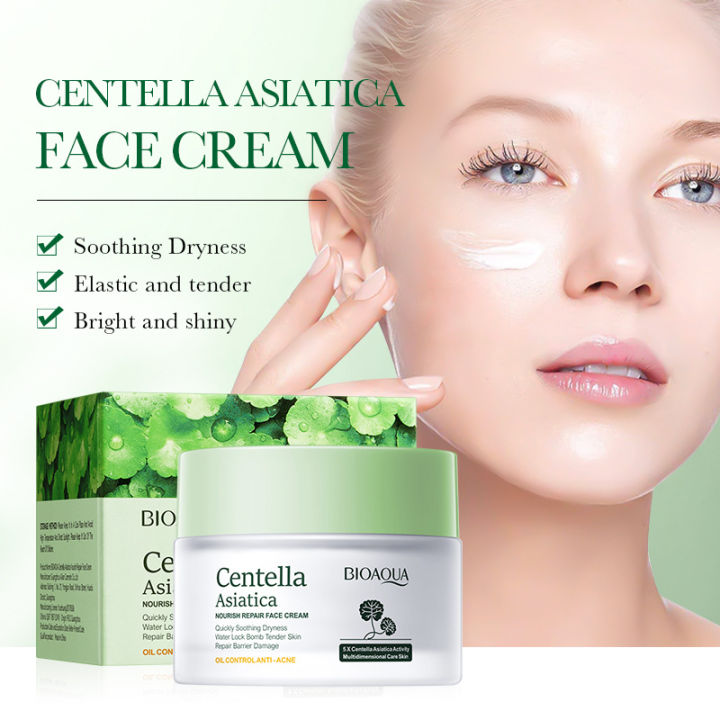 BIOAQUA Centella Asiatica Face Cream skincare Moisturizing Nourishing Firming Facial Cream Skin Care for Beauty