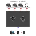 4 Port Audio Switch, 3.5mm Audio Switcher, Stereo AUX Audio Selector, 4 Input 1Output/1Input 4 Output Audio Switcher Box. 