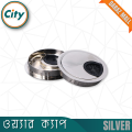 Computer Desk Table Cable Hole Cover Silver Coted Ware Cap Desk Grommet.