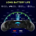 QRD Spark N5 Wireless Controller for PS4 PS3 PS2 IOS Android PC Hall Effect 9-color LED lights Vibration effect PS4 Gamepad. 