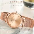 Hanna Martin Luxury Women's Watch High Quality Japanese MIYOTA2035 Quartz Rhinestone Fashion Stainless Steel Wristwatch Relogios Feminino. 