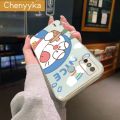 Chenyyka For Tecno Spark 6 Go Spark Go 2020 Spark Go 2021 Case Cartoon Cute Doraemon Luxury Plating Phone Case Edge Pattern Silicone Casing Full Back Cover Camera Protection Cases Softcase. 