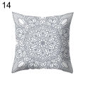 Gray Geometric Square Throw Pillow Protector Case Cushion Cover Bedding Articles.