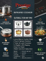 Prestige gold Infrared Cooker- inverter technology 2024 Special Black edition.