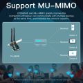 WI-FI 6 Intel AX200 3000Mbps Wireless PCIe Adapter Desktop Dual Band 2.4G/5Ghz For Bluetooth 5.2 AX200NGW 802.11AX MU-MIMO. 