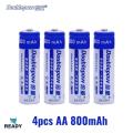 AA Battery, Pencil Battery, 4 Pcs 1.2V Rechargeable AA Battery- Yellow. 