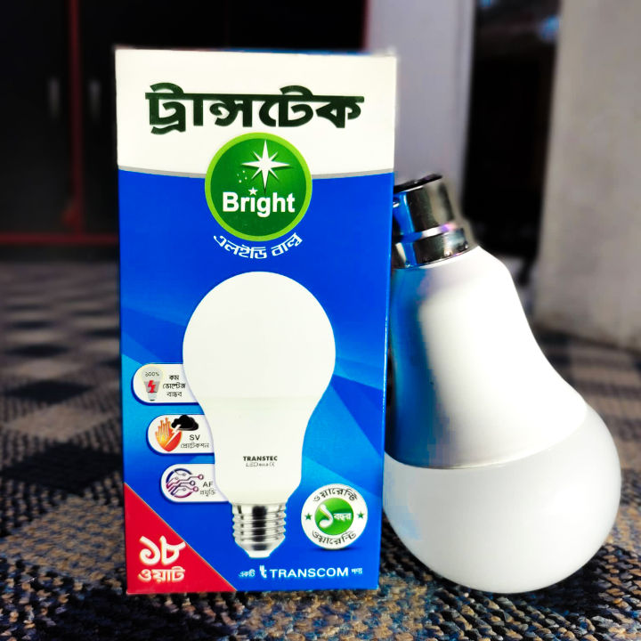 Transtec%20Smart%20LED%20Backup%20Bulb%2018%20Watt%20B22%20Bridge%20(1%20year%20Warrenty)%20Light%20Collection%20-%20Image%202
