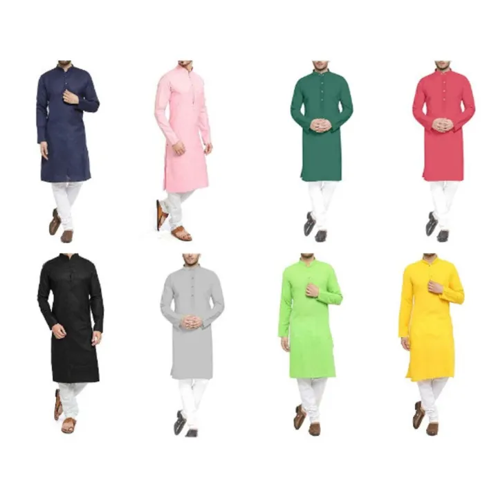 Men's Cotton Solid Straight Ethnic Wear Kurta Pajama Set, Traditional Kurta Pyjama Ethnic Wear Kurta Set Pakistani Kurta Pajama Set.