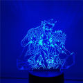 HUNTER×HUNTER 3D Visual Lamp Gon Killua Zoldyck Kurapika Hisoka LED Night Light Acrylic Illusion Table Lampara Toys Lighting.