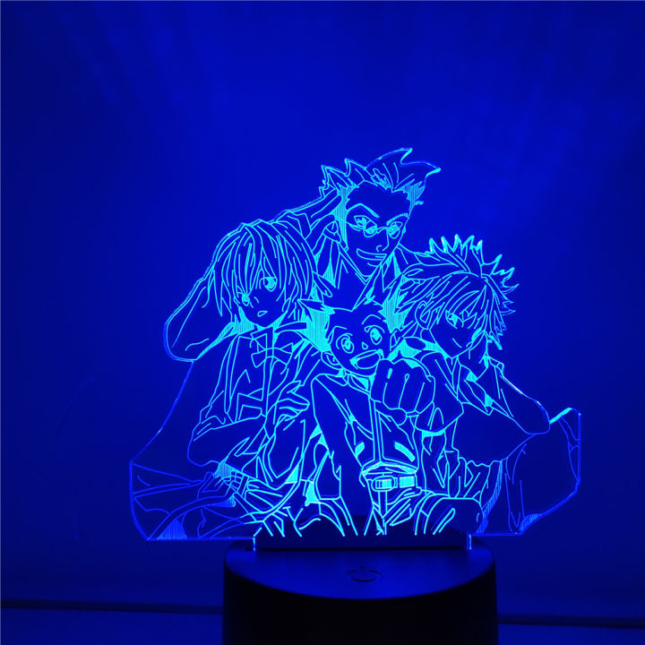 HUNTER%C3%97HUNTER%203D%20Visual%20Lamp%20Gon%20Killua%20Zoldyck%20Kurapika%20Hisoka%20LED%20Night%20Light%20Acrylic%20Illusion%20Table%20Lampara%20Toys%20Lighting%20-%20Image%204