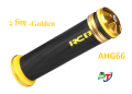 Alloy RCB AHG66 Handle Grip. Universal Handle Grips For Motorcycle. Golden 2 Pis.