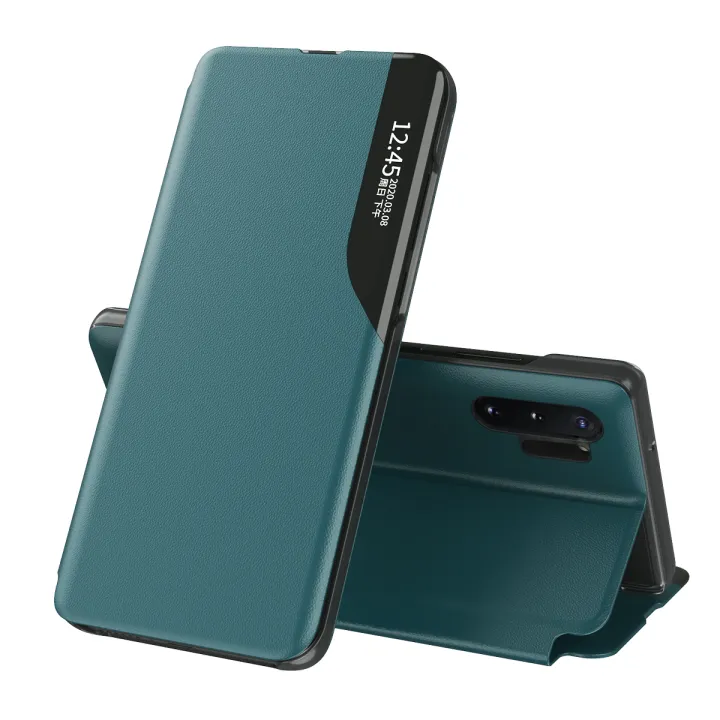 For Samsung Galaxy Note 10 Plus Flip Stand Cover PU Leather Protective Case