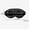 3D Contoured Sleep Eye Mask | Full Blackout | Zero Pressure | Ultra‑Soft Silk Feel | Adjustable Fit for Night Sleep & Travel. 