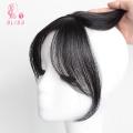 【NEW】 Bliss Anti Static Bangs Wig Natural 3D French Bangs Hair Extensions, Black/Brown Side Bangs Clip in Hairpieces for Women. 