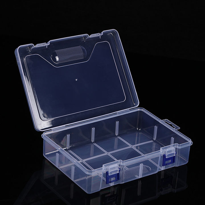 Transparent Plastic Storage Box For Small Component Jewelry Tool Box Bead Pills Organizer Nail Art Tip Case Container Huiye