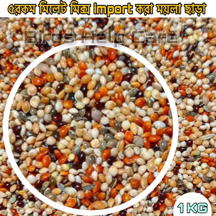 Millet Mix imported 5color for Bird - 1kg