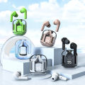 Ultrapods Max True Wireless Earbuds with Display Transparent Design, Bluetooth 5.3 Water Proof.