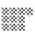 10Pcs 10X10cm Mosaic Tiles Paper Lifelike Wall Stickers Kitchen Bathroom Waterproof Self-Adhesive 3D Magic Pattern Wallpaper. 