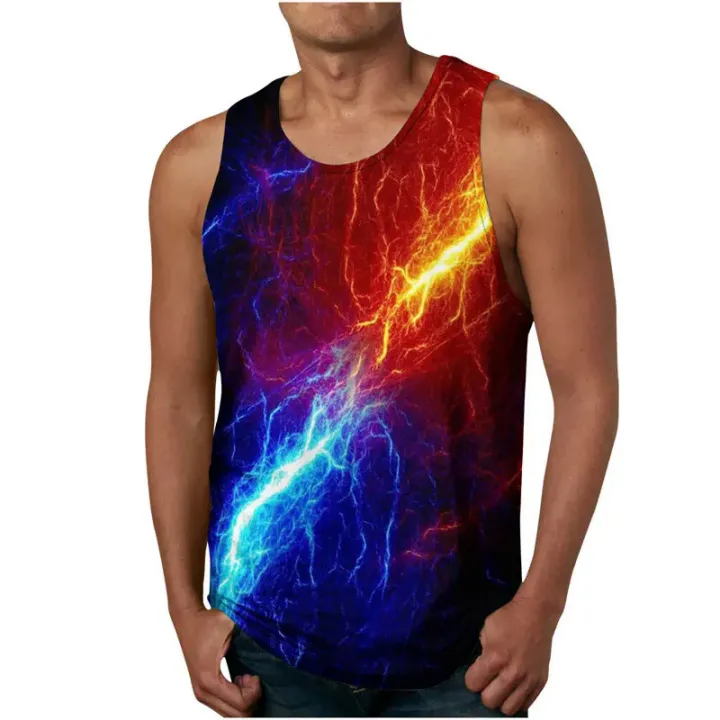 Mens%203D%20Star%20Sky%20print%20bodybuilding%20gym%20vest%20sleeveless%20tshirt%20fitness%20clothing%20sportwear%20muscle%20oversized%20tank%20tops%20-%20Image%202