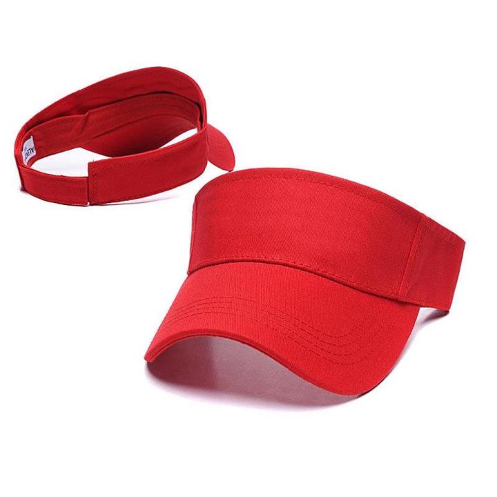 Unisex Men Women Plain Sun Visor Sport Golf Cap Hat