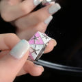 Y2K Enamel Drop Oil Love Heart Colorful Rings For Women Girls Korean Fashion Cute Aesthetic Pink Ring Jewelry Accessories. 